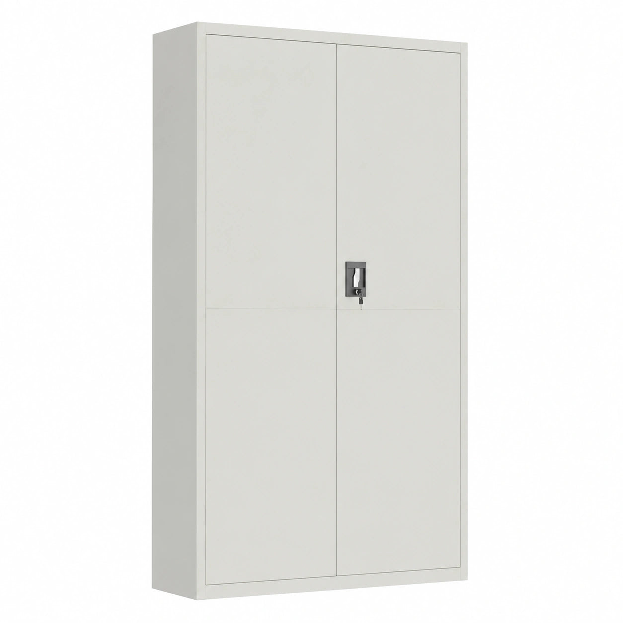 Porte-manteau, avec rangement, en acier, coloris gris, 105 x 40 x 180 cm, pour l’entrée ou le couloir