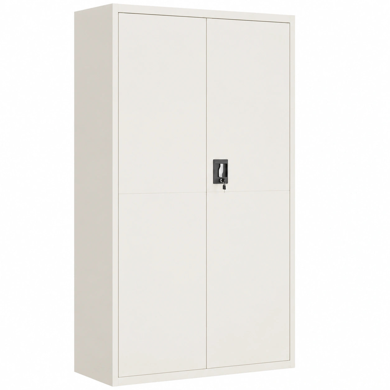 Porte-manteau, avec rangement, en acier, coloris blanc, 105 x 40 x 180 cm, pour l’entrée ou le couloir