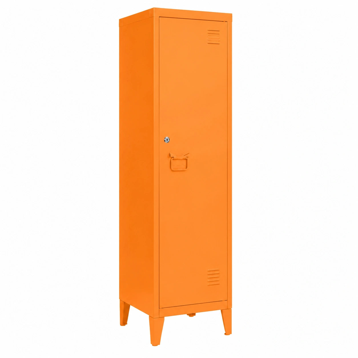 Armoire, en métal, coloris blanc et gris, pour la chambre