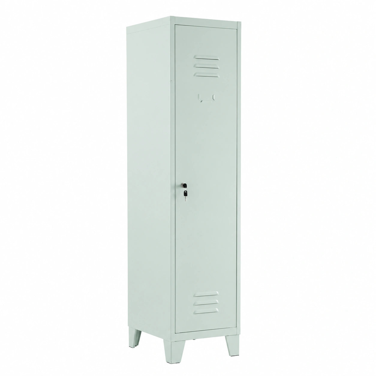 Armoire, 1 place, 180 x 50 x 36 cm, coloris gris, pour la chambre