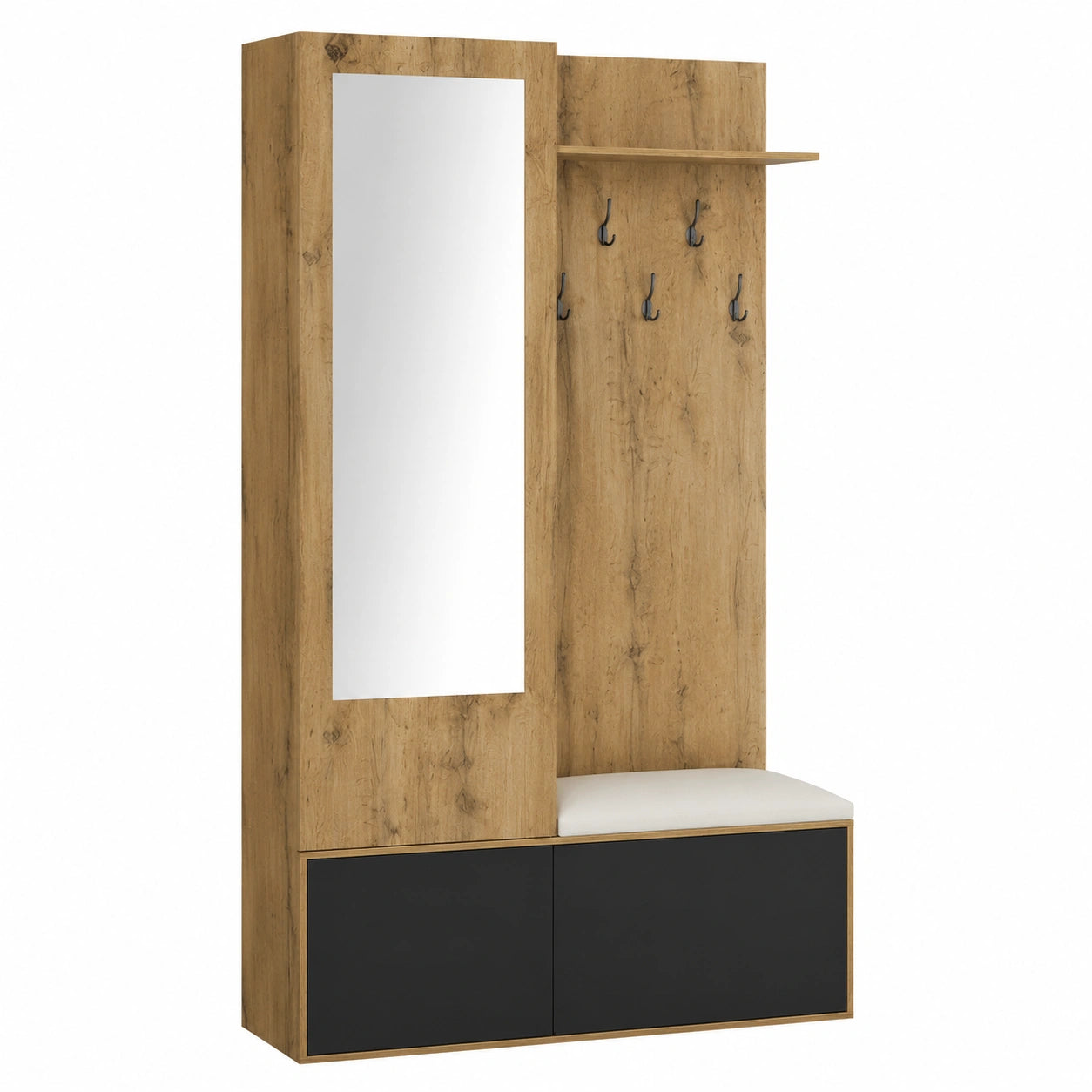Porte-manteau, avec tiroirs, avec étagères, pour l’entrée ou le couloir