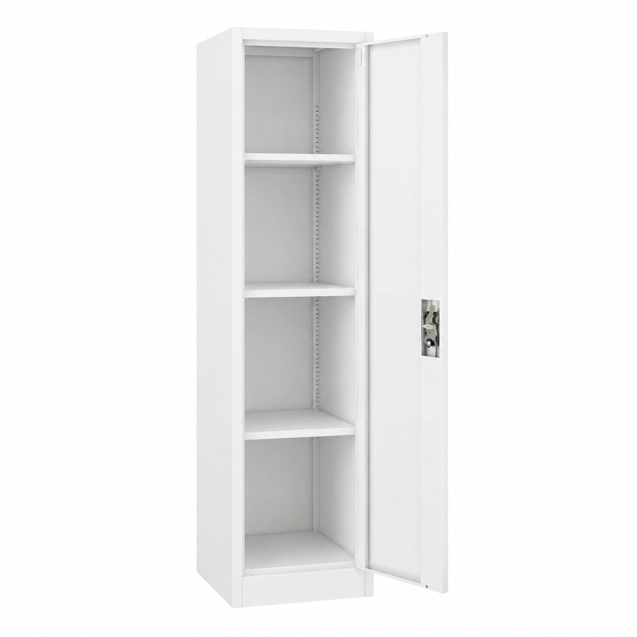 Armoire, en acier, avec portes, coloris blanc, pour la chambre