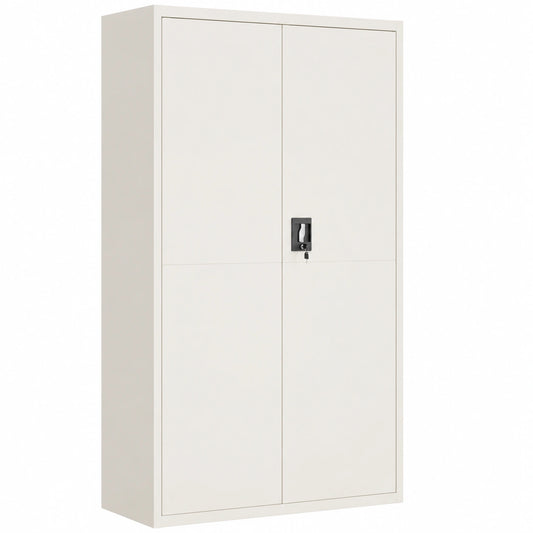 Porte-manteau, avec rangement, en acier, coloris blanc, 105 x 40 x 180 cm, pour l’entrée ou le couloir