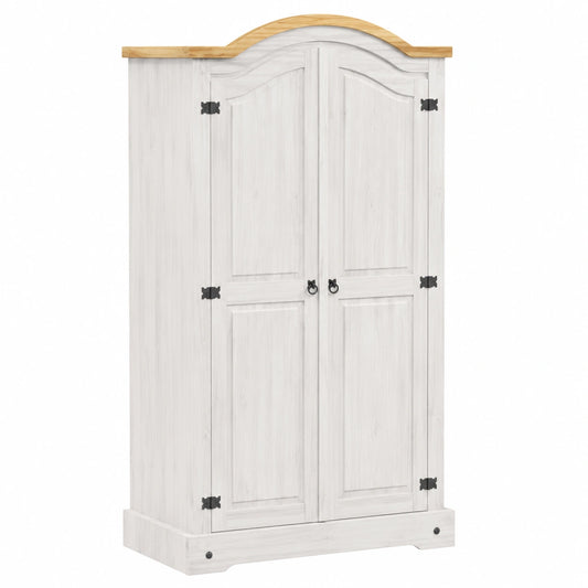Armoire, avec rangement, coloris blanc, 102 x 52 x 186 cm, pour la chambre