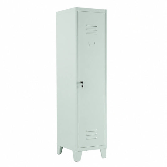 Armoire, 1 place, 180 x 50 x 36 cm, coloris gris, pour la chambre